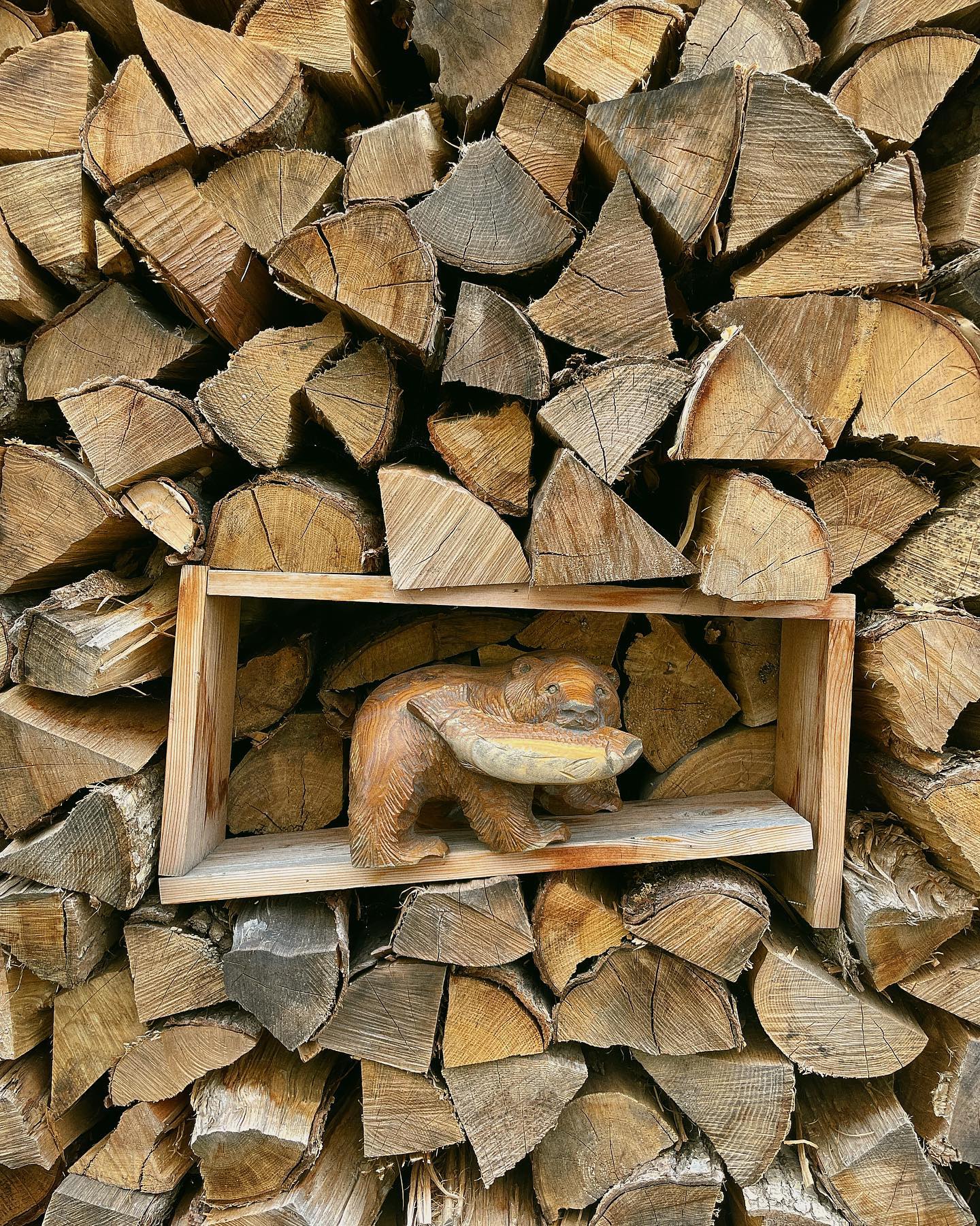 君、最近はやってるんだってね。

#木彫りの熊 #木彫り熊 #木彫りのクマ  #熊 #北海道土産 #遊木民 #woodproducts #hokkaido_lovers